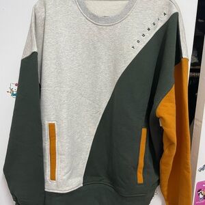 YoungLA Men's Crewneck Sweater - Gray, Green, and Orange